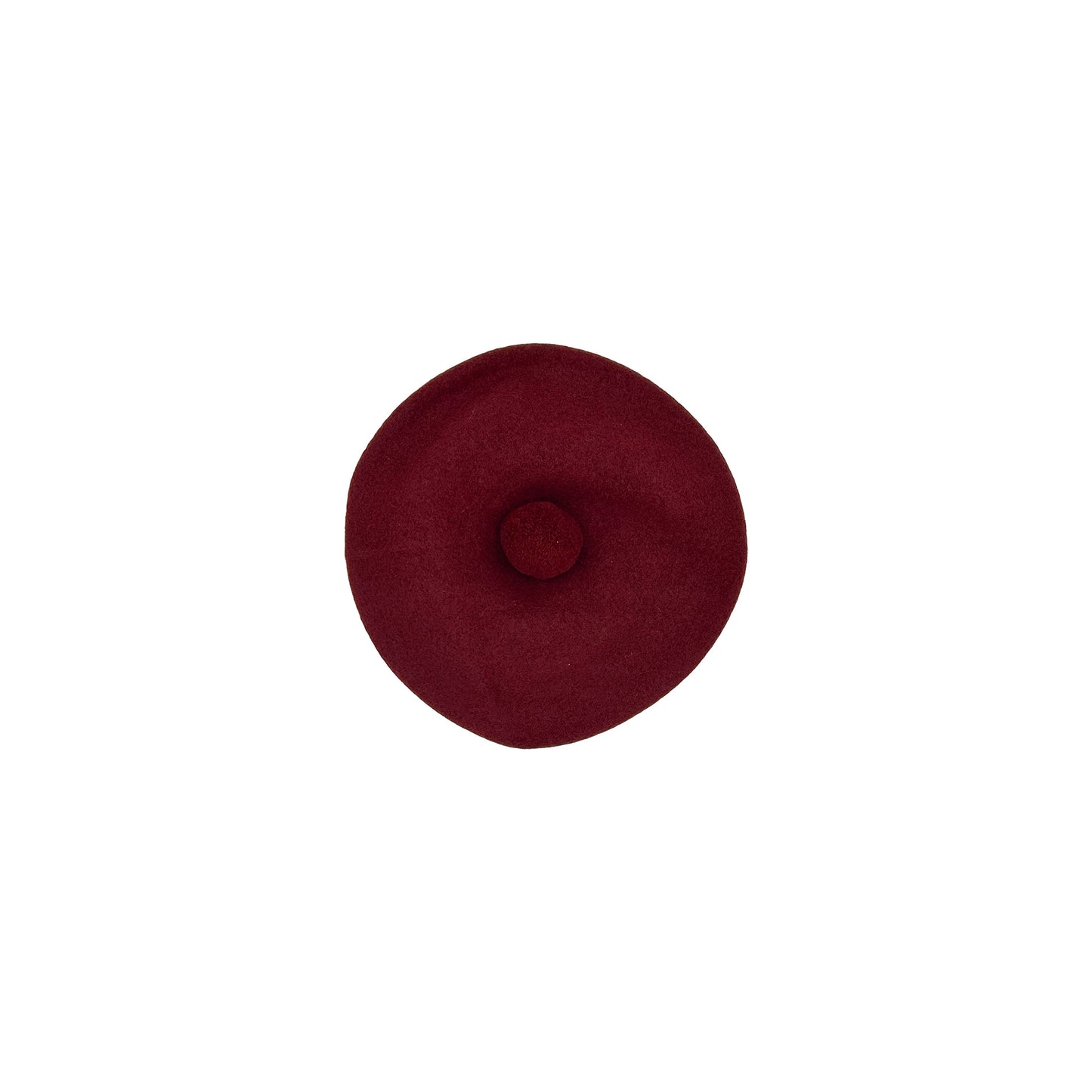 Model wearing bosie pure wool Bosie Knitwear Beret Tam in colour