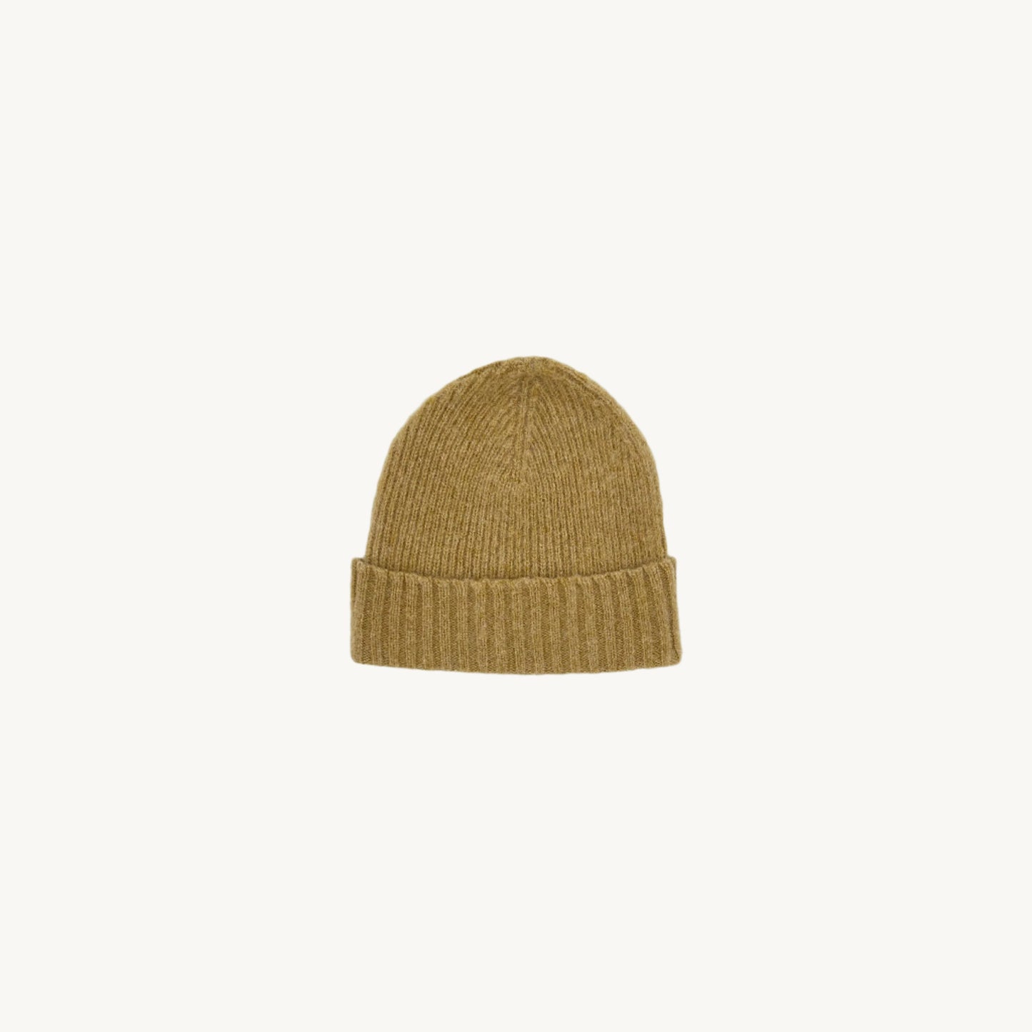 Bosie Brushed Shetland Wool Beanie Hat - Autumn Crisp Gold