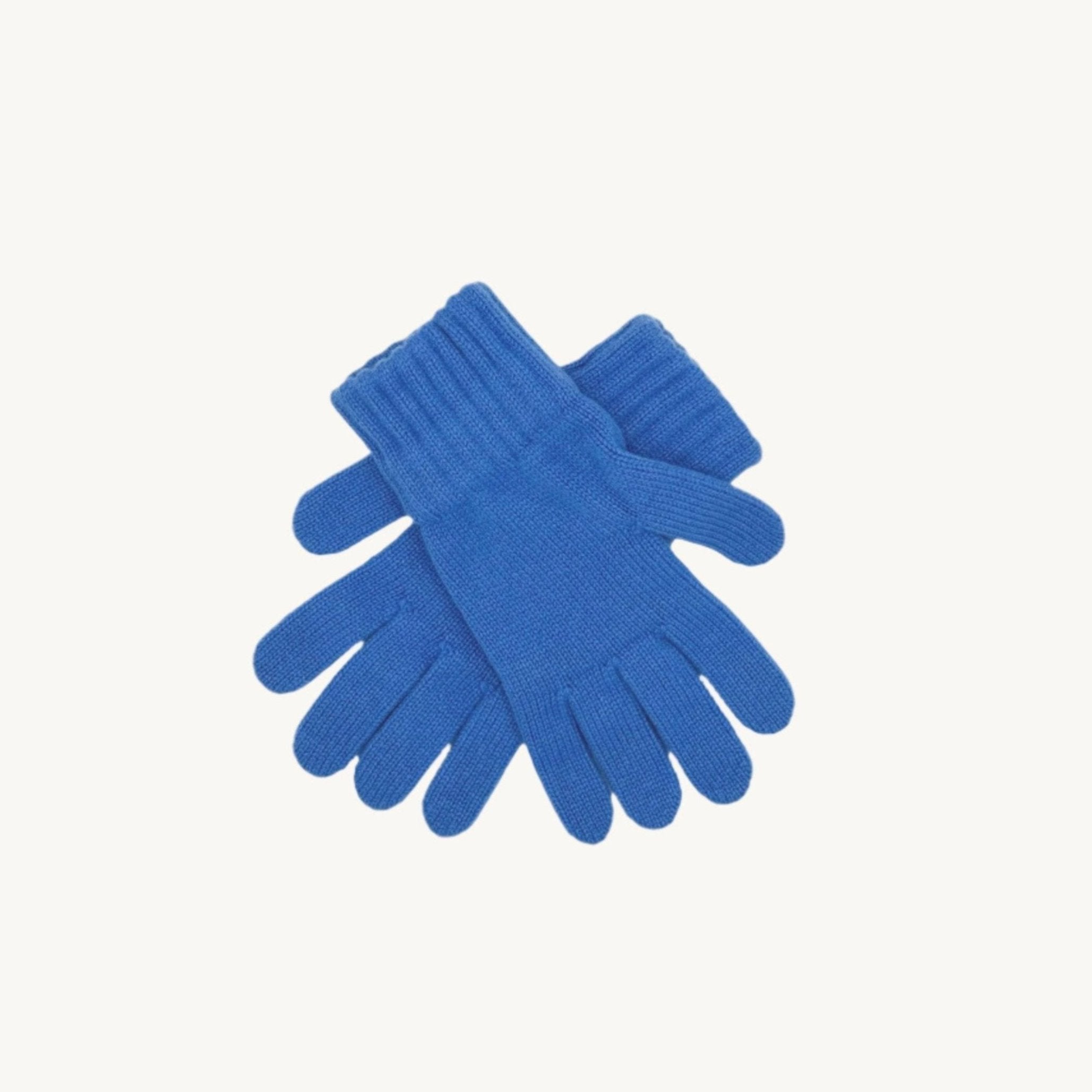 An image of Womens 100% Cashmere Gloves - Isfahan Blue - Isfahan Blue