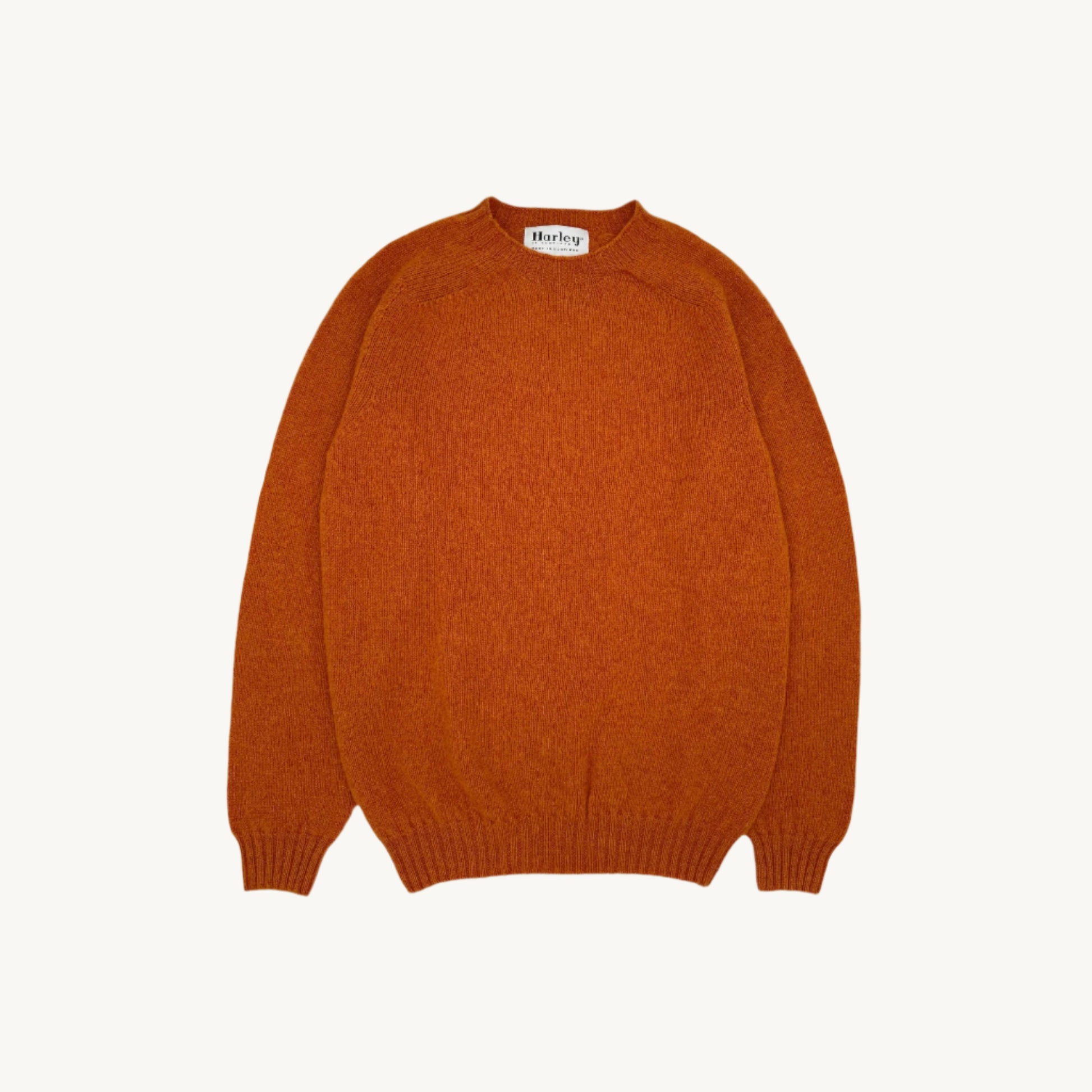 Harley of Scotland Mens Seamless Saddle Shoulder Shetland Sweater