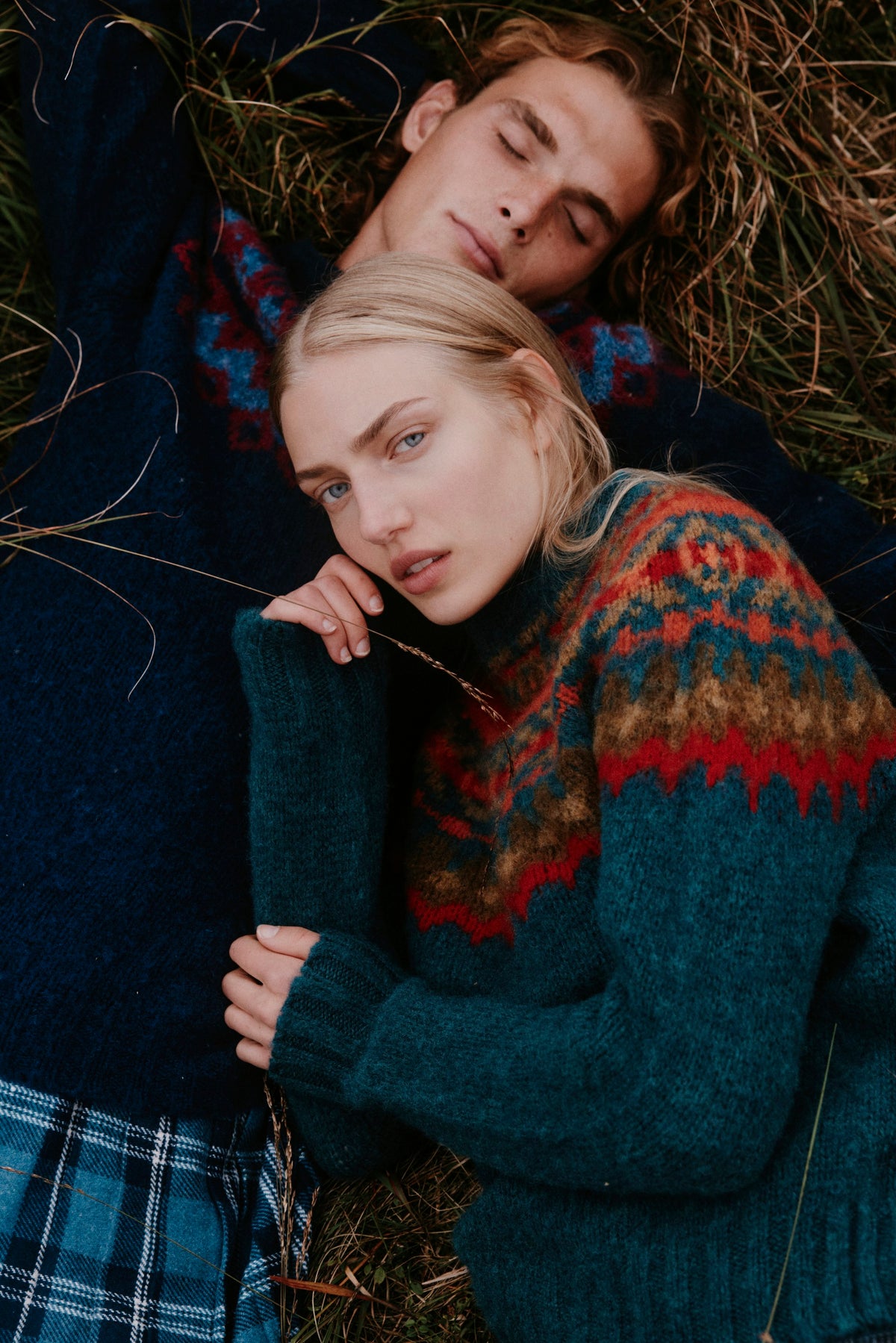 Braemar jumper in Tempest from the Bosie Knitwear autumn/winter 2026 collection – pure wool knitwear, knitted in Scotland