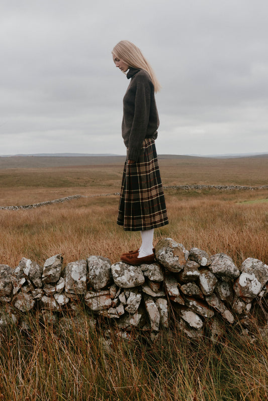 Women's Siren jumper in Porcupine from the Bosie Knitwear autumn/winter 2026 collection – pure wool knitwear, knitted in Scotland