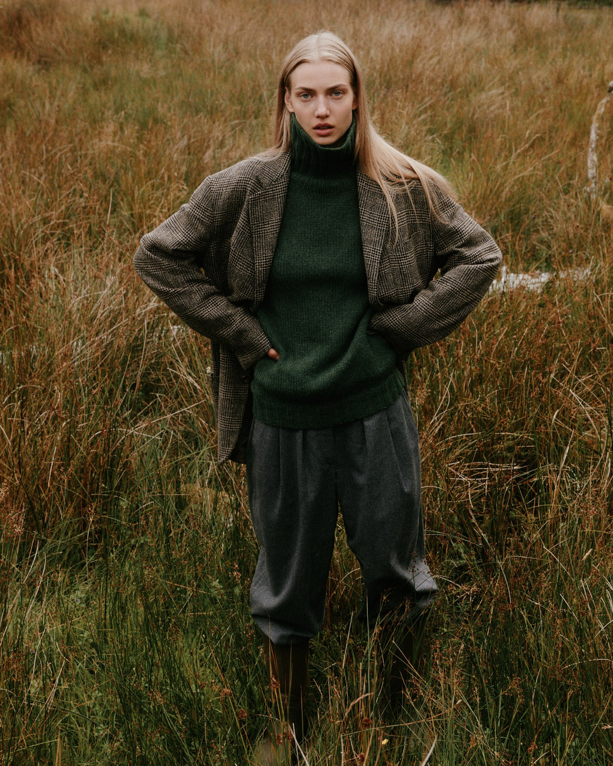Women's Siren jumper in Serpentine from the Bosie Knitwear autumn/winter 2026 collection – pure wool knitwear, knitted in Scotland