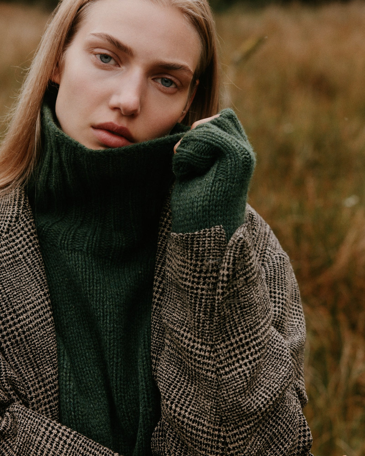 Women's Siren jumper in Serpentine from the Bosie Knitwear autumn/winter 2026 collection – pure wool knitwear, knitted in Scotland