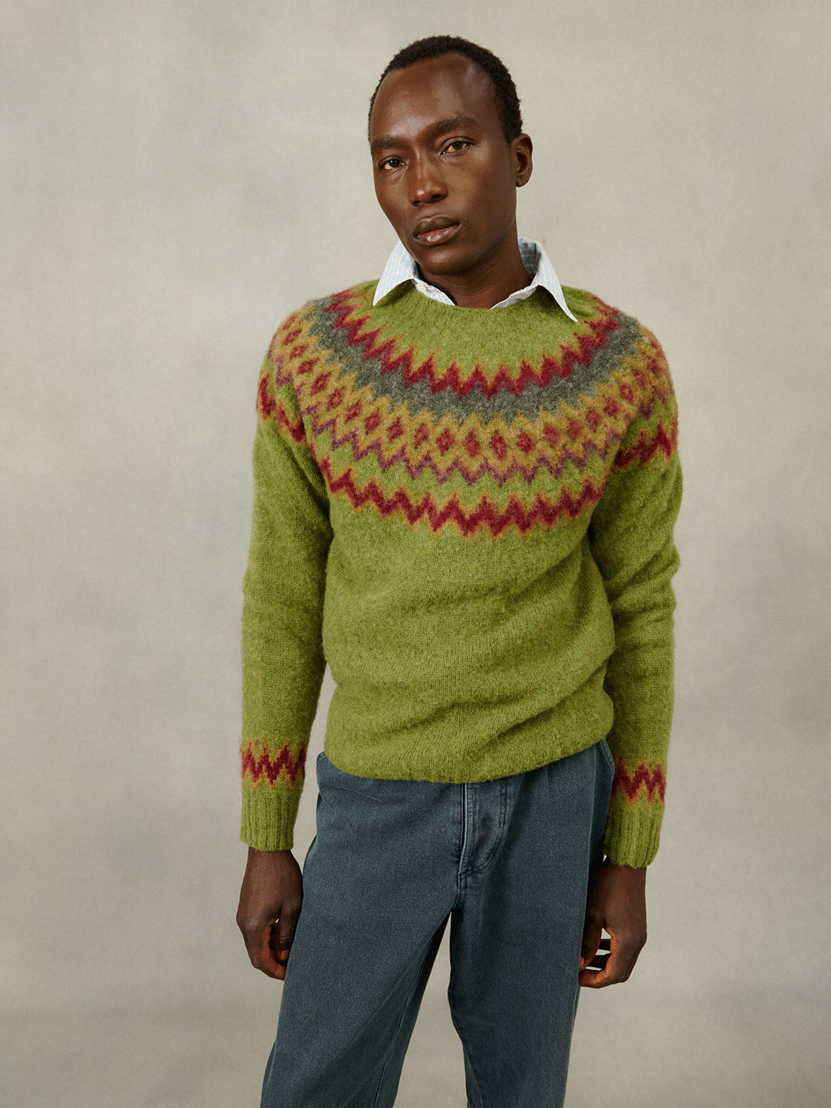Fair Isle Jumper Brora Cashmere Sweater Brora Fair Isle Sweater