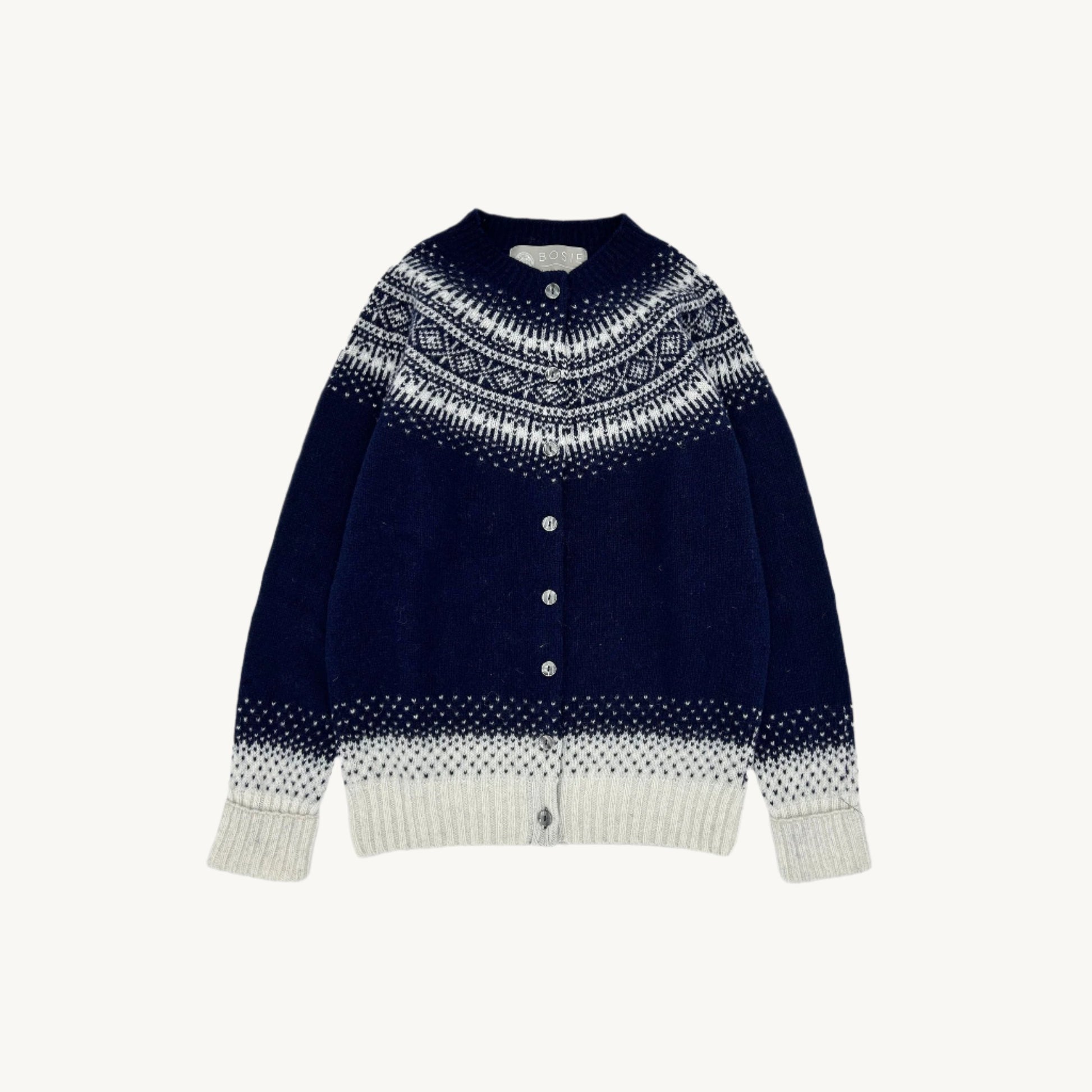 Bosie Knitwear Fall Cardigan in Navy