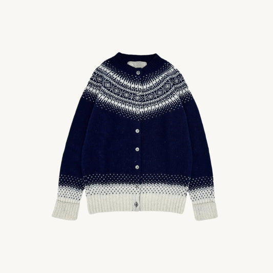 Bosie Knitwear Fall Cardigan in Navy