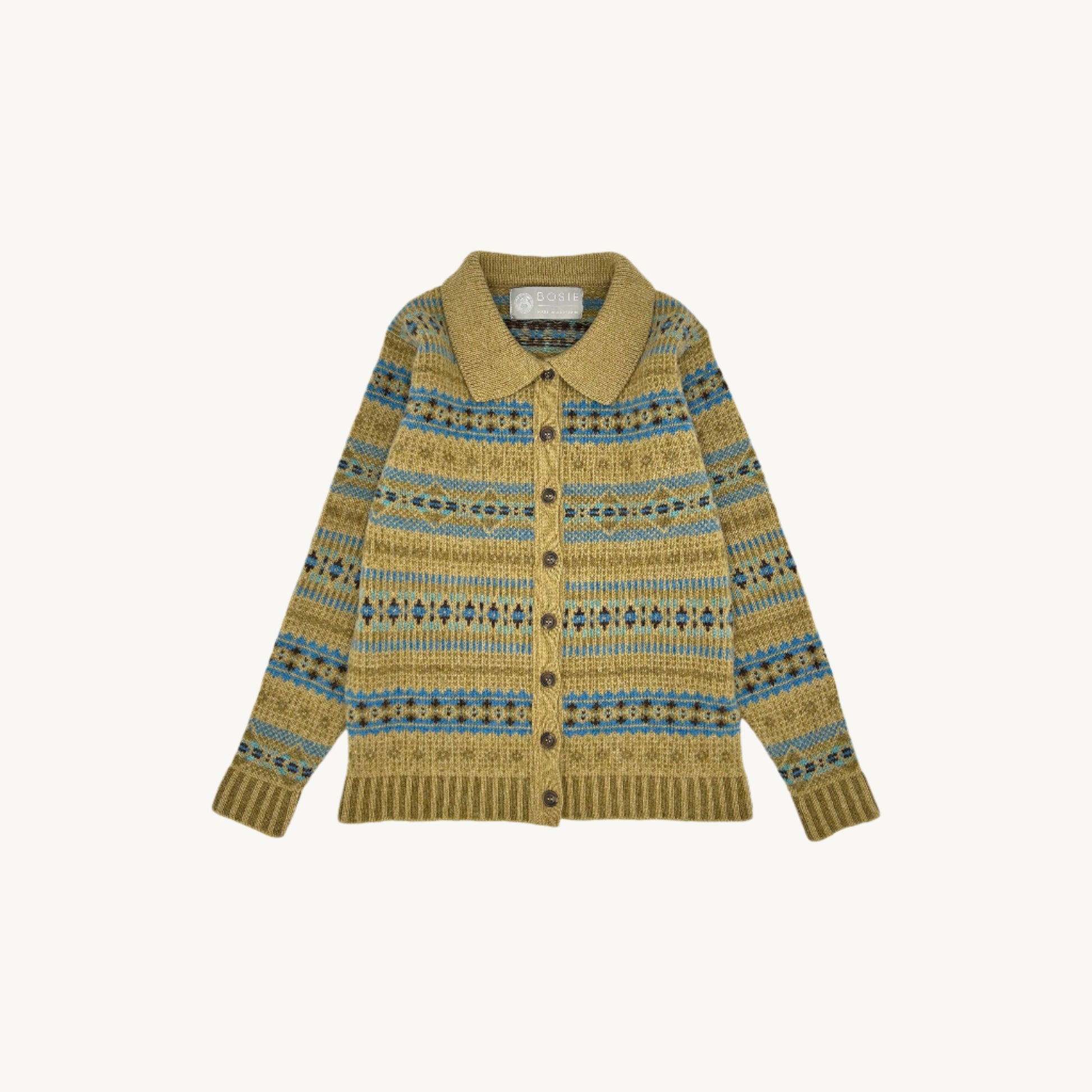 Bosie Knitwear Autumn Crisp Gold Land Girl Cardigan