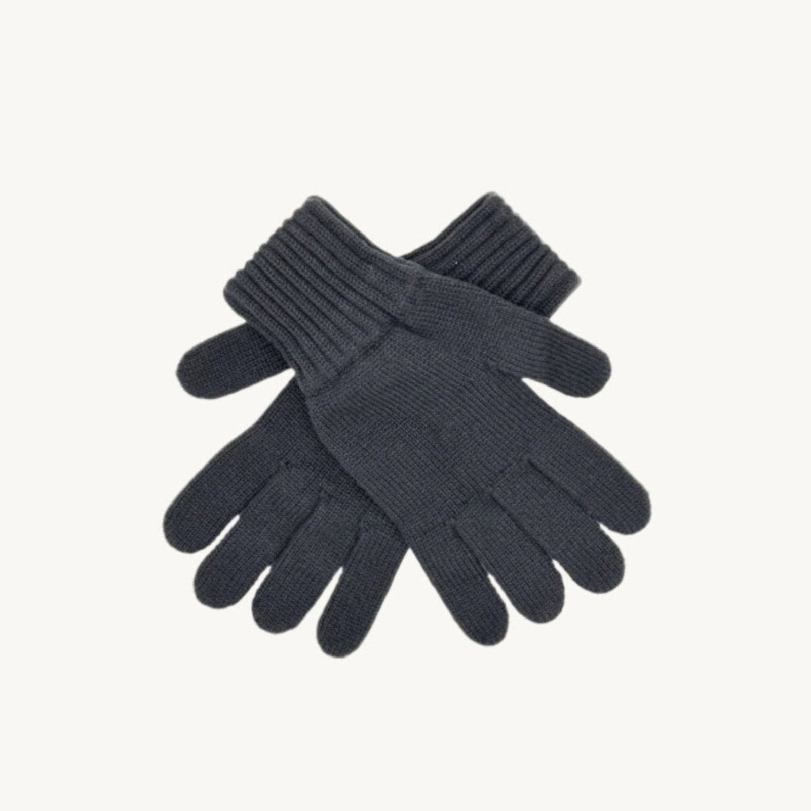 An image of Mens 100% Cashmere Gloves - Washed Indigo - Washed Indigo