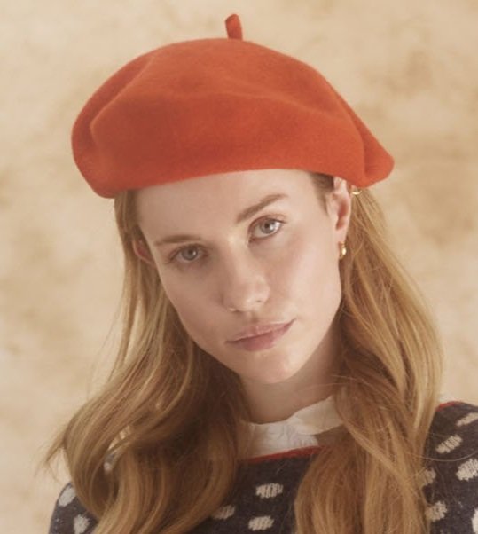 Bosie Pure Wool Beret - Red