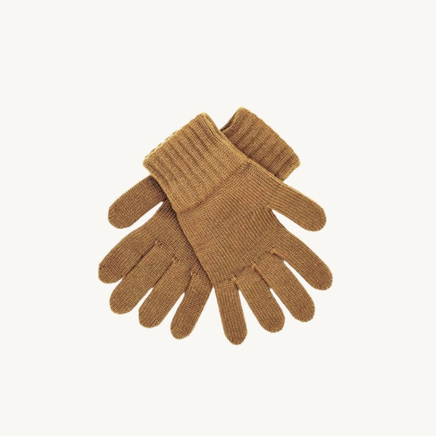 Womens 100% Cashmere Gloves - Biscotti Light Brown