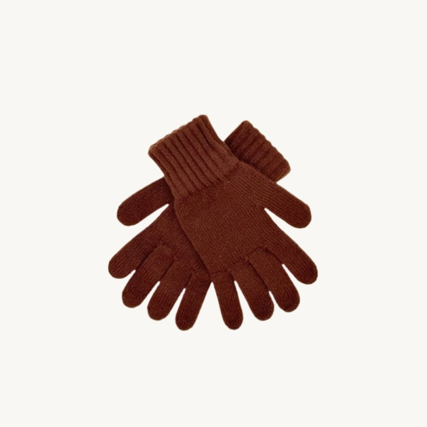 Womens 100% Cashmere Gloves - Pheasant Brown