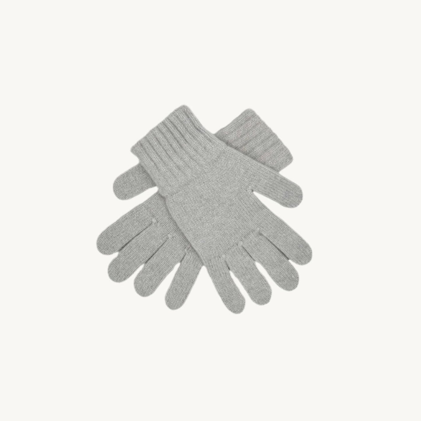 Womens 100% Cashmere Gloves - Potash grey