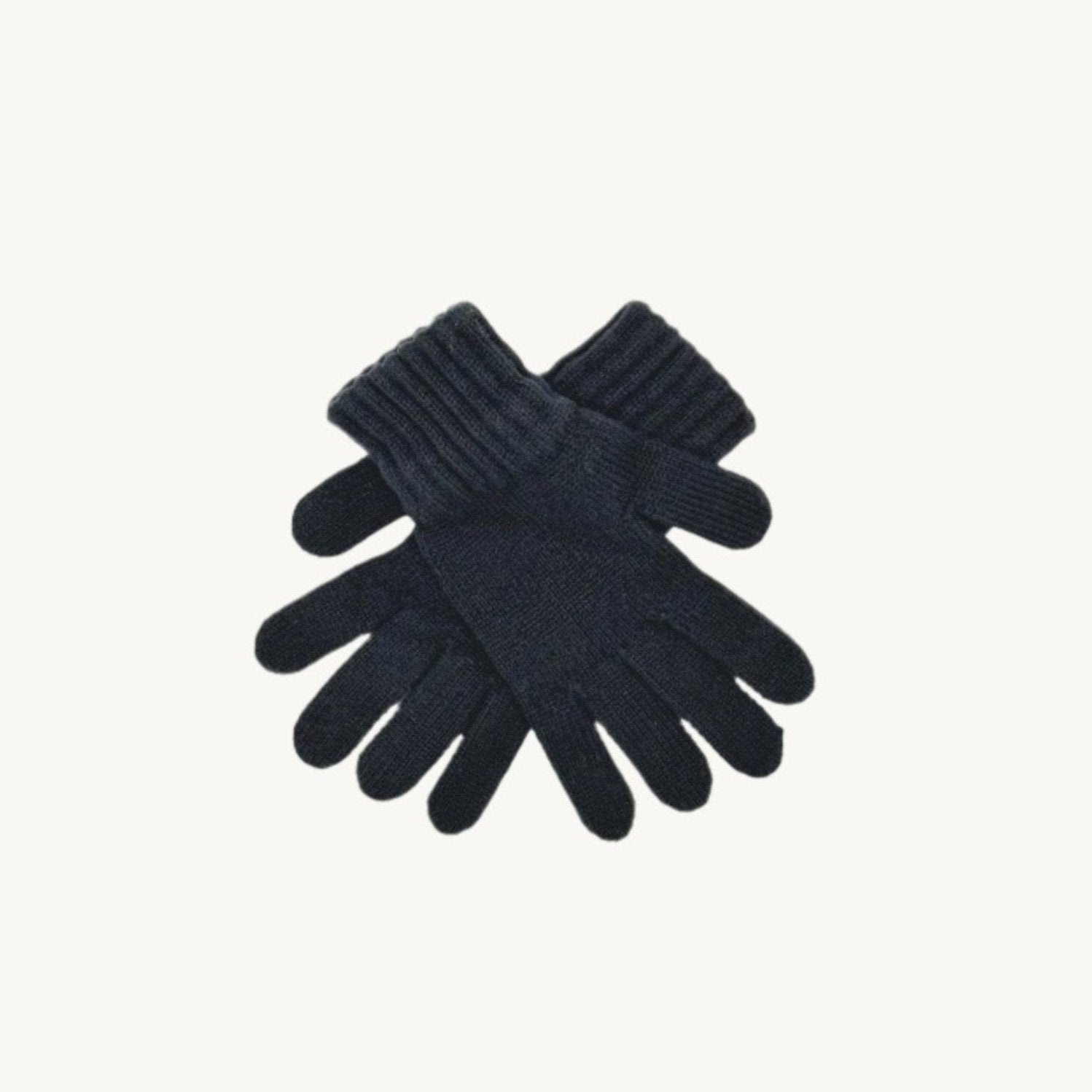 An image of Womens 100% Cashmere Gloves - Washed Indigo - Washed Indigo