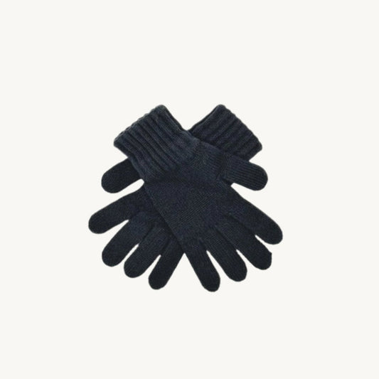 Womens 100% Cashmere Gloves - Washed Indigo